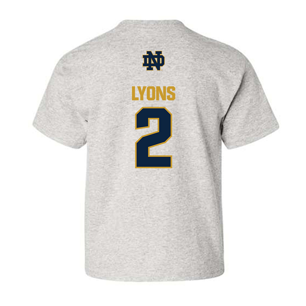 Notre Dame - NCAA Women's Lacrosse : Abigail Lyons - Classic Fashion Shersey Youth T-Shirt-1