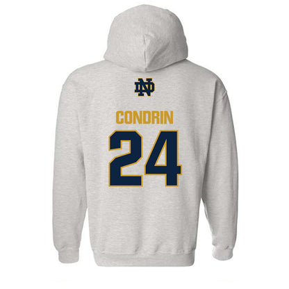 Notre Dame - NCAA Baseball : Luke Condrin - Classic Fashion Shersey Hooded Sweatshirt-1