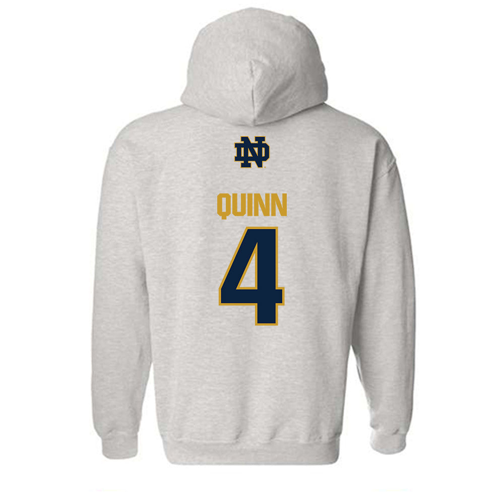 Notre Dame - NCAA Men's Ice Hockey : Michael Quinn - Classic Fashion Shersey Hooded Sweatshirt-1