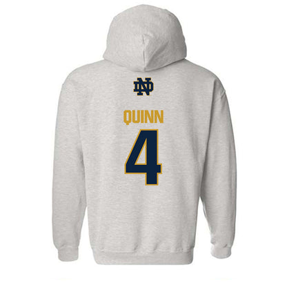 Notre Dame - NCAA Men's Ice Hockey : Michael Quinn - Classic Fashion Shersey Hooded Sweatshirt-1