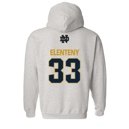 Notre Dame - NCAA Baseball : Connor Elenteny - Classic Fashion Shersey Hooded Sweatshirt-1