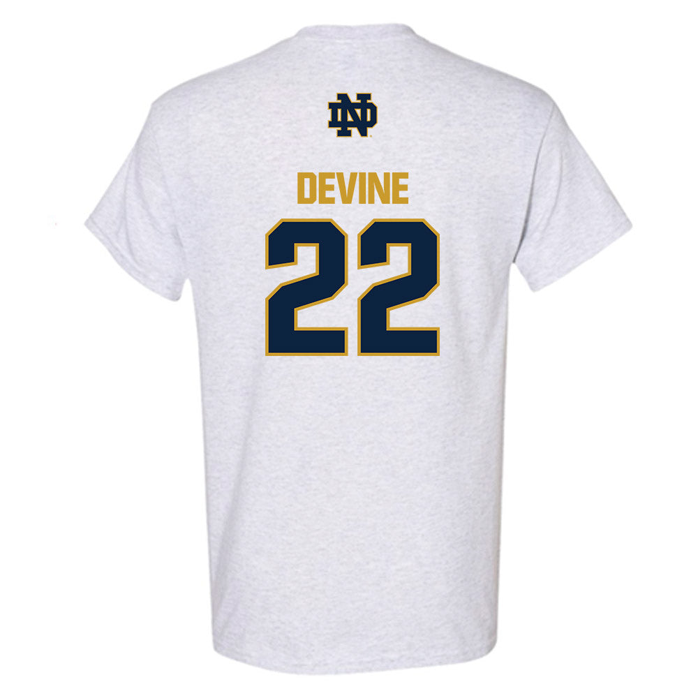 Notre Dame - NCAA Men's Basketball : Luke Devine - Classic Fashion Shersey T-Shirt-1