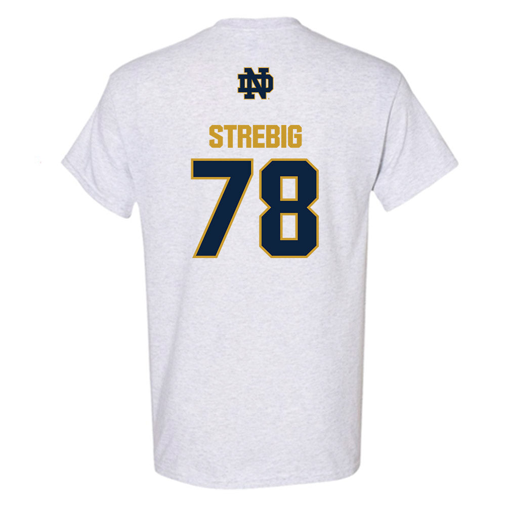Notre Dame - NCAA Football : Owen Strebig - Classic Fashion Shersey T-Shirt-1