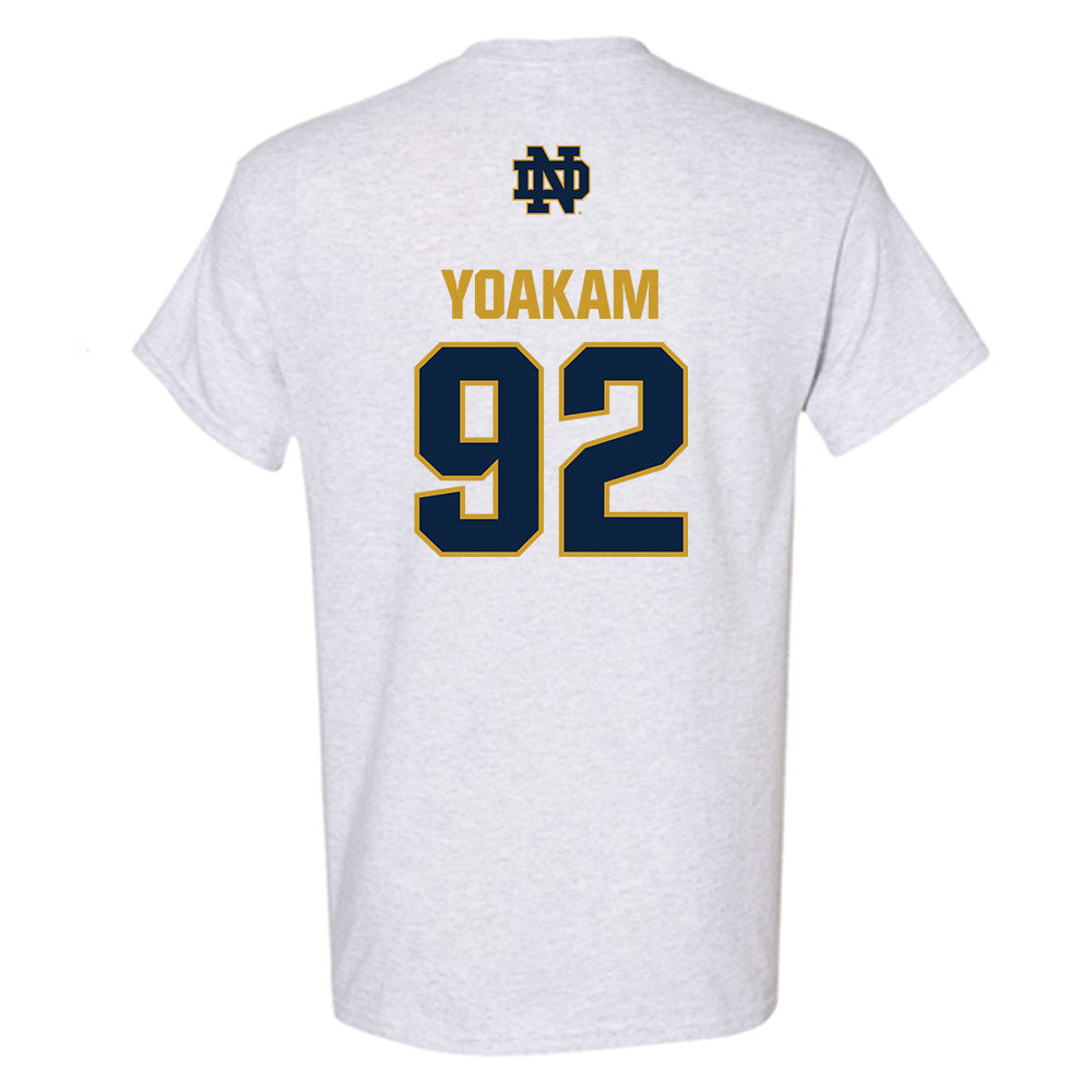 Notre Dame - NCAA Football : Zachary Yoakam - Classic Fashion Shersey T-Shirt-1
