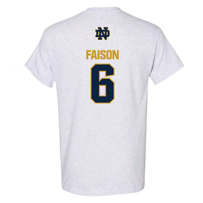 Notre Dame - NCAA Football : Jordan Faison - Classic Fashion Shersey T-Shirt-1