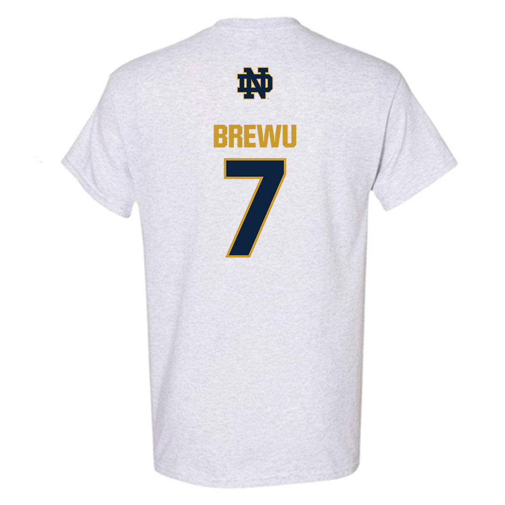 Notre Dame - NCAA Football : Francis Brewu - Classic Fashion Shersey T-Shirt-1