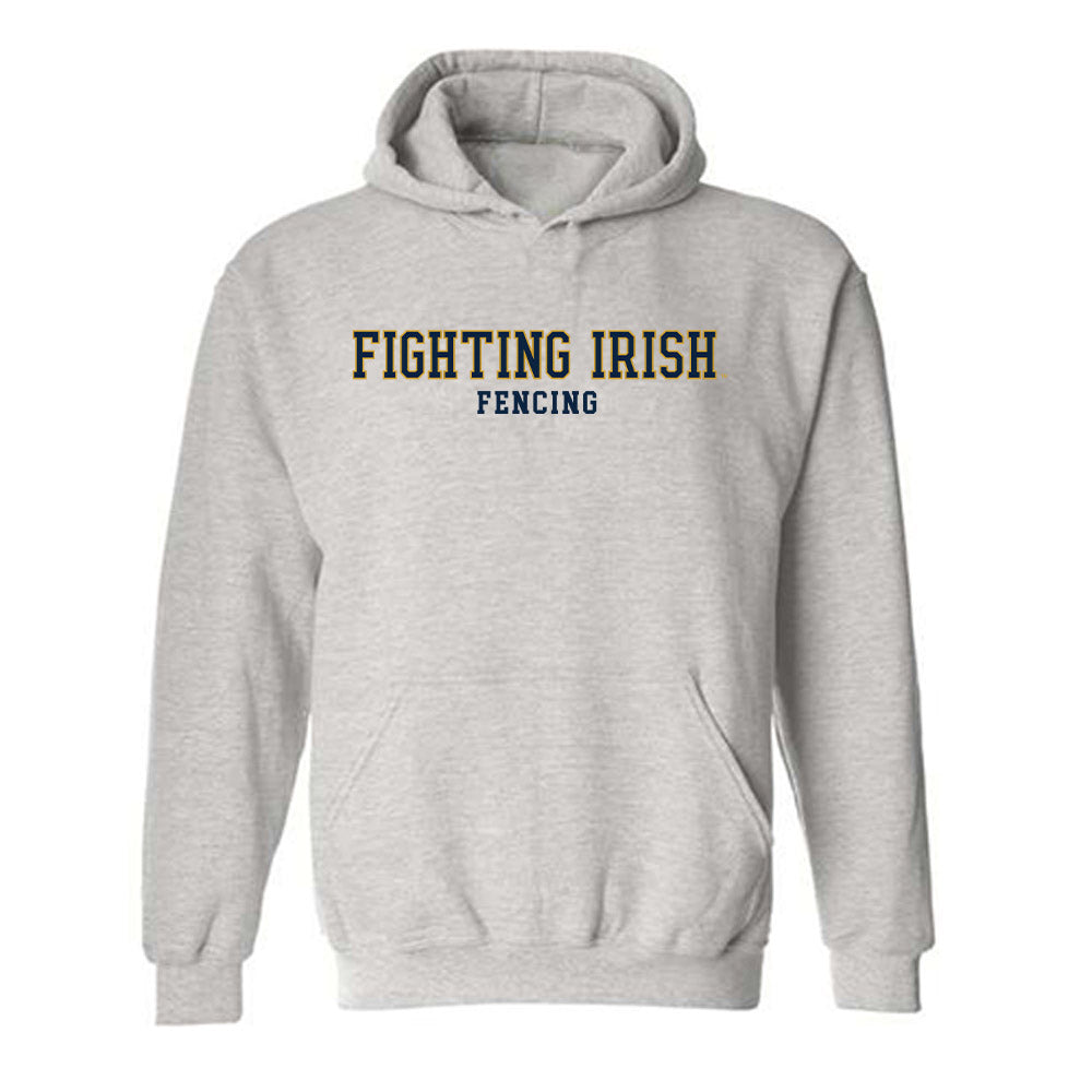Notre Dame - NCAA Men's Fencing : Ziyuan Chen - Classic Fashion Shersey Hooded Sweatshirt-0