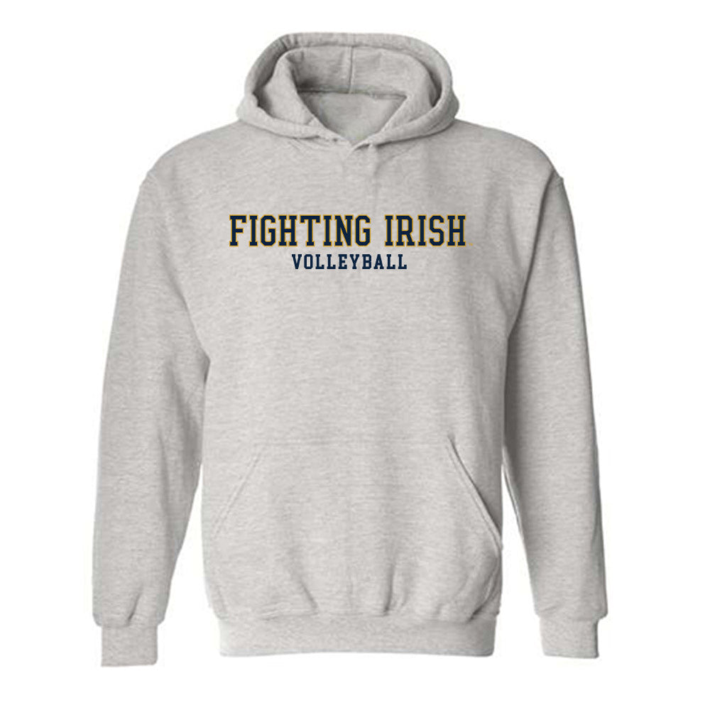 Notre Dame - NCAA Women's Volleyball : Maya Evens - Classic Fashion Shersey Hooded Sweatshirt-0