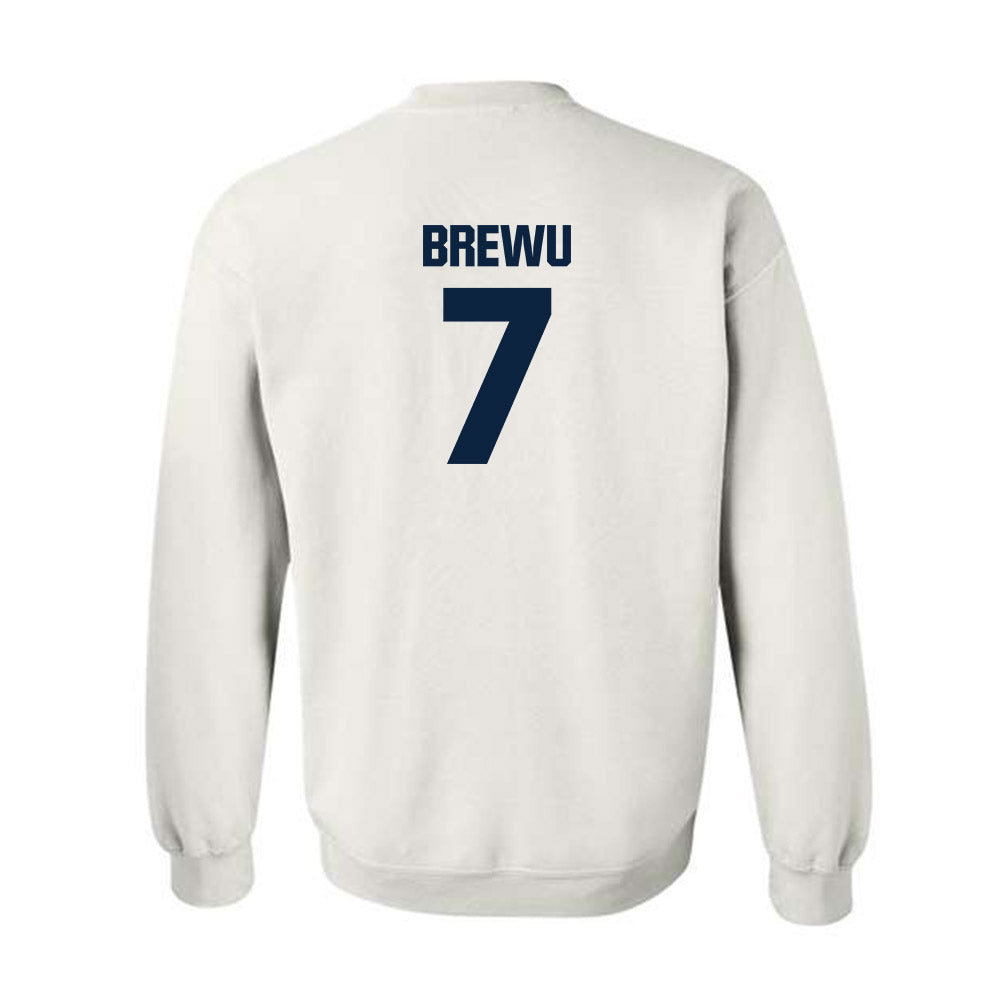 Notre Dame - NCAA Football : Francis Brewu - Classic Fashion Shersey Crewneck Sweatshirt-1