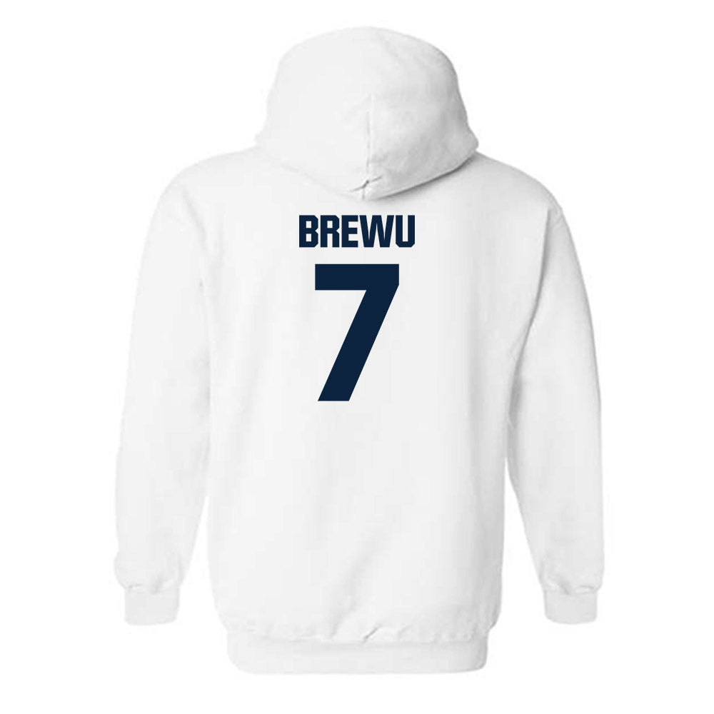 Notre Dame - NCAA Football : Francis Brewu - Classic Fashion Shersey Hooded Sweatshirt-1
