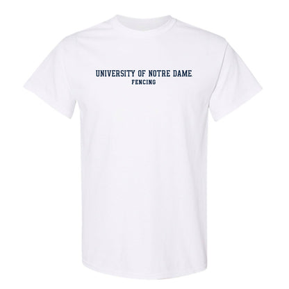 Notre Dame - NCAA Men's Fencing : Liam Bas - Classic Fashion Shersey T-Shirt-0