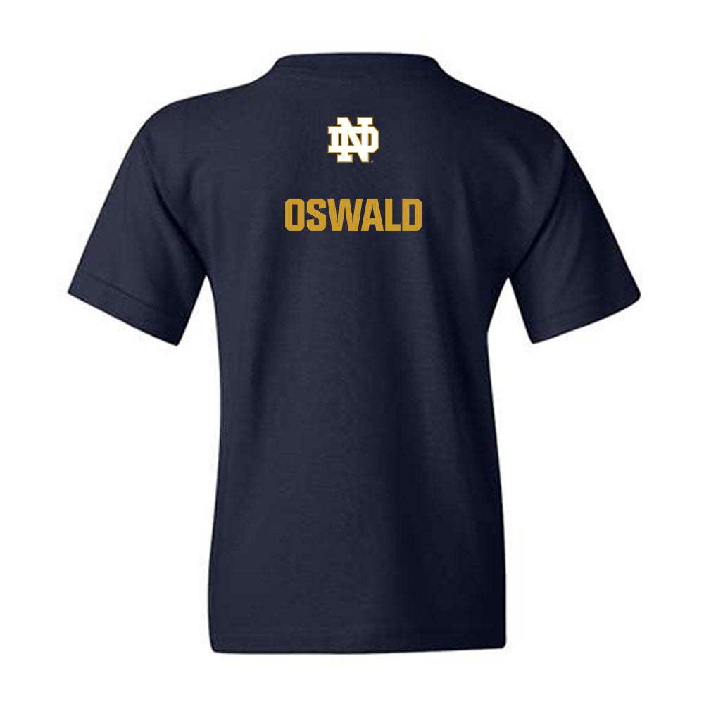 Notre Dame - NCAA Men's Swimming & Diving : Zack Oswald - Classic Fashion Shersey Youth T-Shirt-1