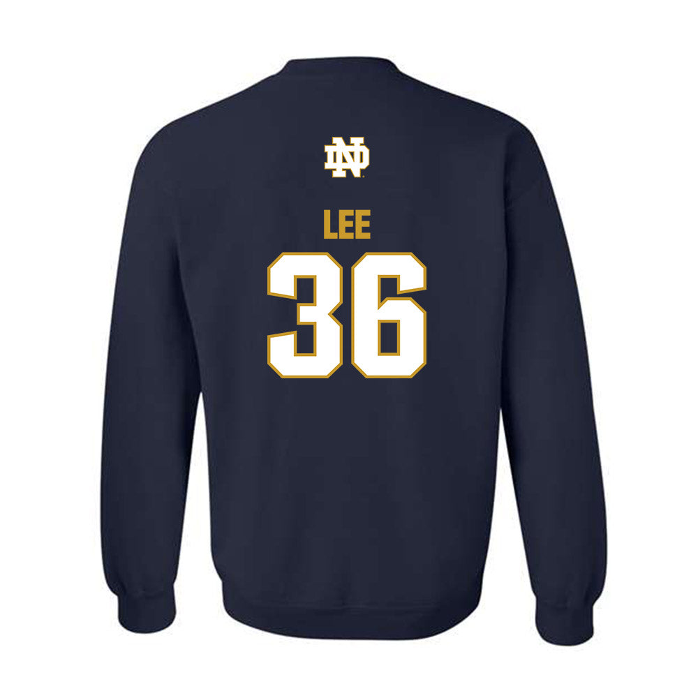 Notre Dame - NCAA Baseball : Oisin Lee - Classic Fashion Shersey Crewneck Sweatshirt