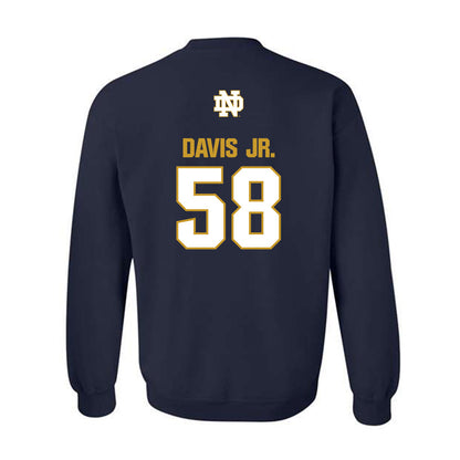 Notre Dame - NCAA Football : Thomas Davis Jr. - Classic Fashion Shersey Crewneck Sweatshirt-1