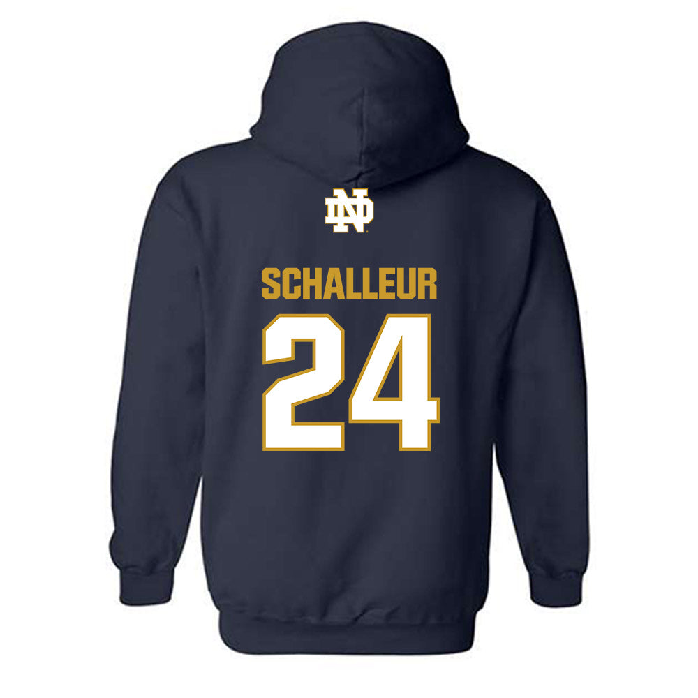 Notre Dame - NCAA Women's Lacrosse : Bailey Schalleur - Classic Fashion Shersey Hooded Sweatshirt-1
