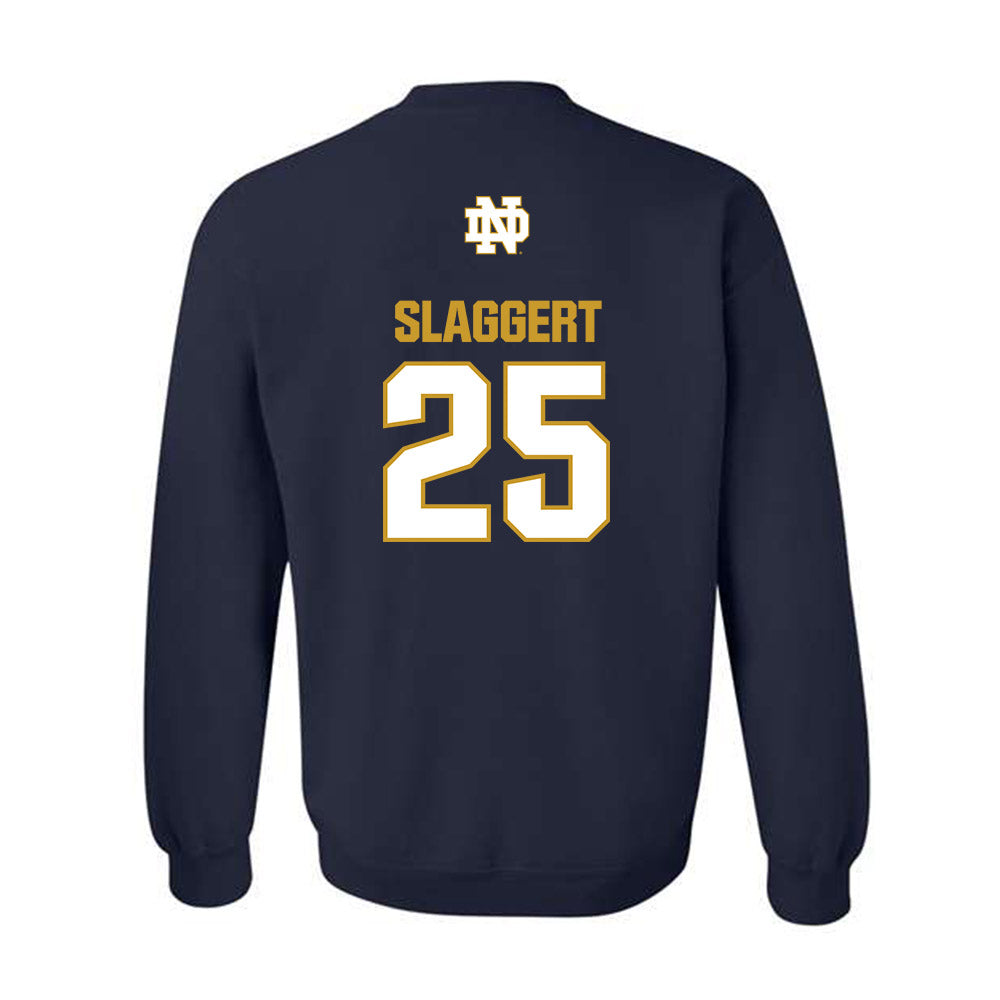 Notre Dame - NCAA Men's Ice Hockey : Carter Slaggert - Classic Fashion Shersey Crewneck Sweatshirt-1