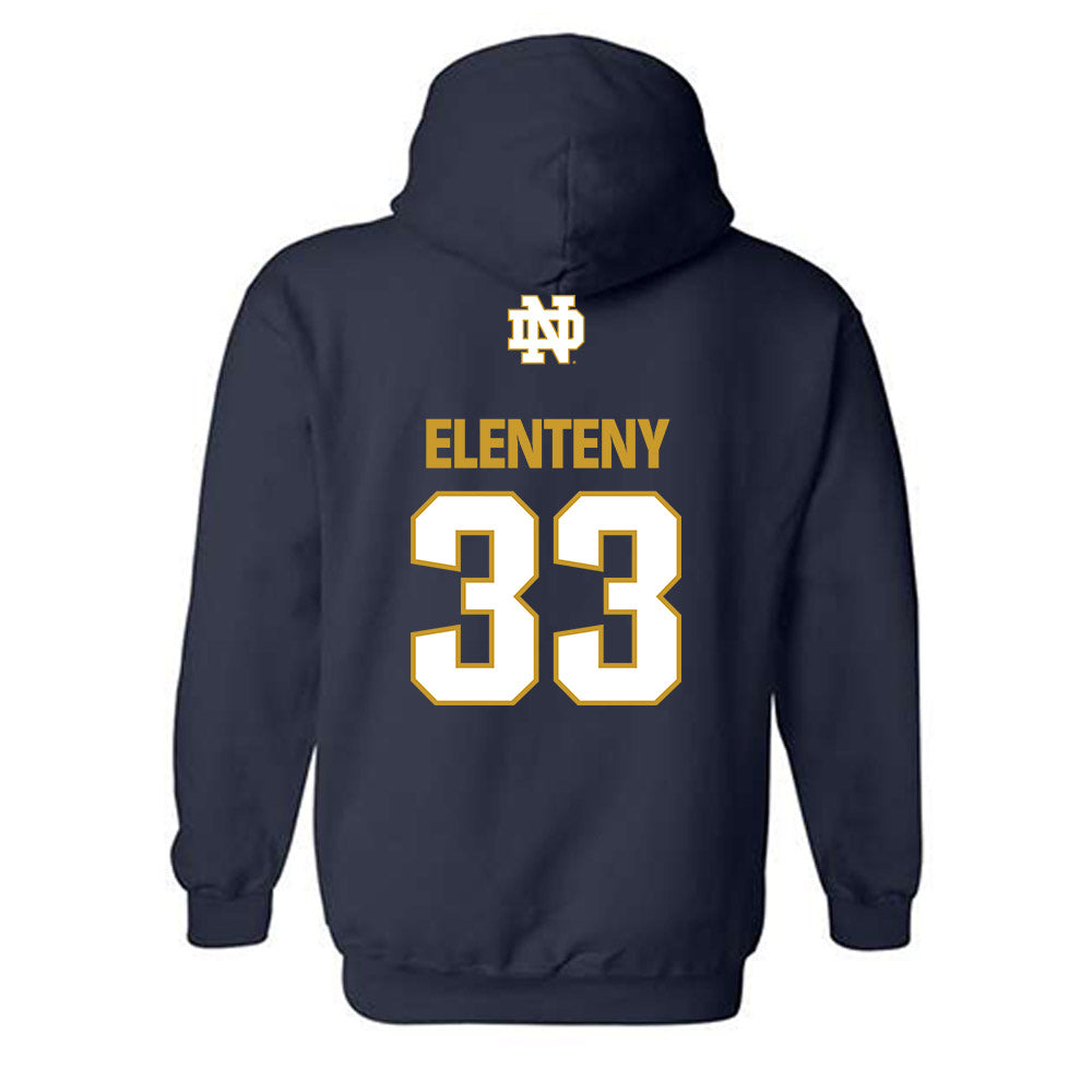 Notre Dame - NCAA Baseball : Connor Elenteny - Classic Fashion Shersey Hooded Sweatshirt-1