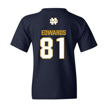 Notre Dame - NCAA Men's Ice Hockey : Beckham Edwards - Classic Fashion Shersey Youth T-Shirt-1