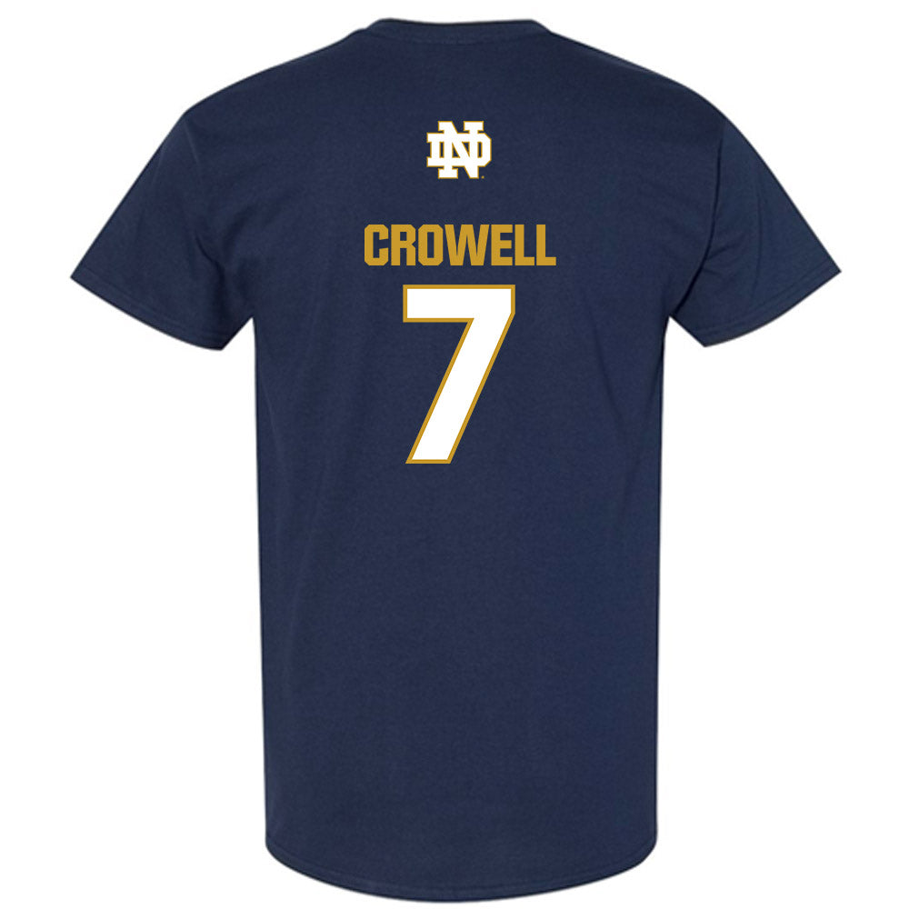 Notre Dame - NCAA Baseball : Caden Crowell - Classic Fashion Shersey T-Shirt-1