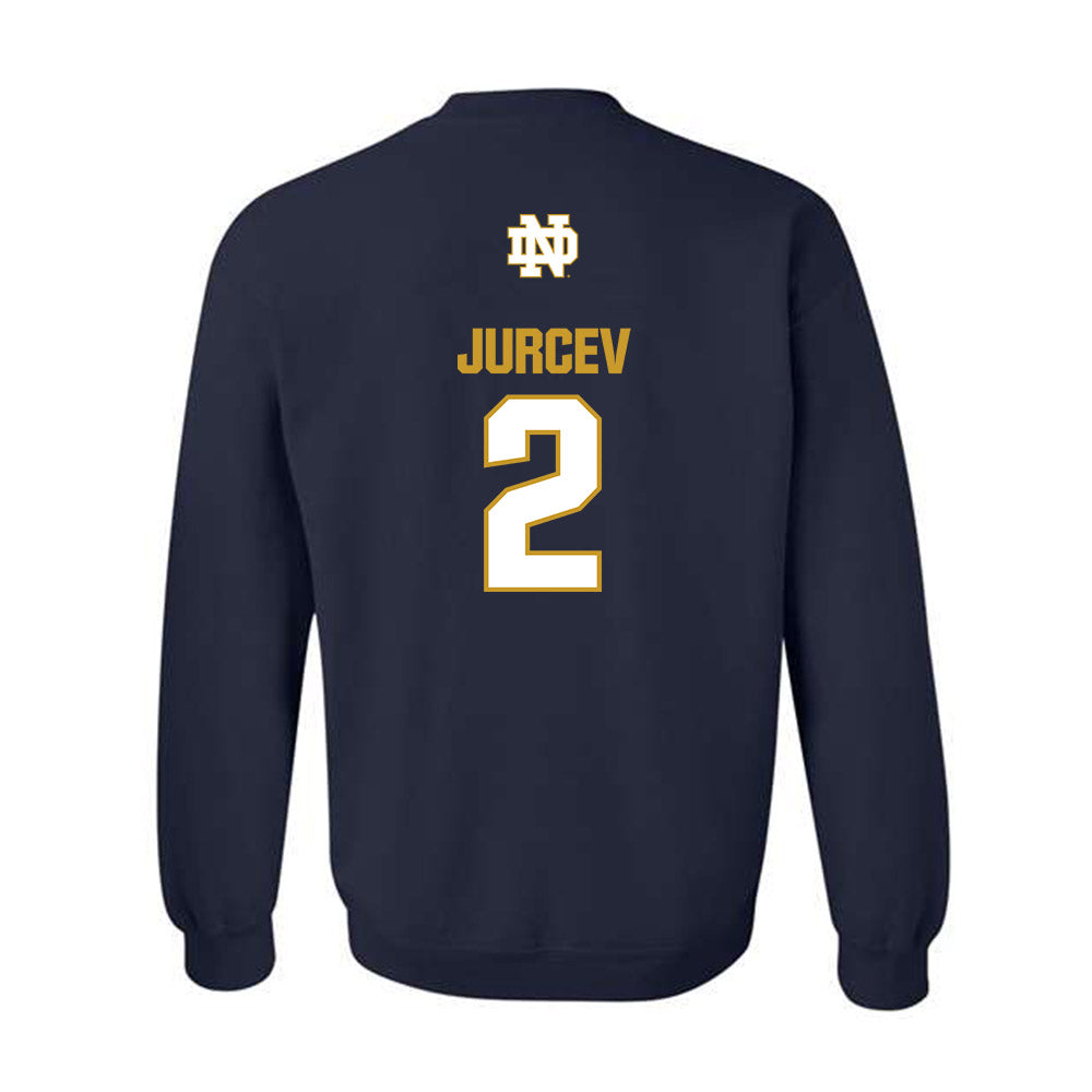 Notre Dame - NCAA Men's Ice Hockey : Jimmy Jurcev - Classic Fashion Shersey Crewneck Sweatshirt