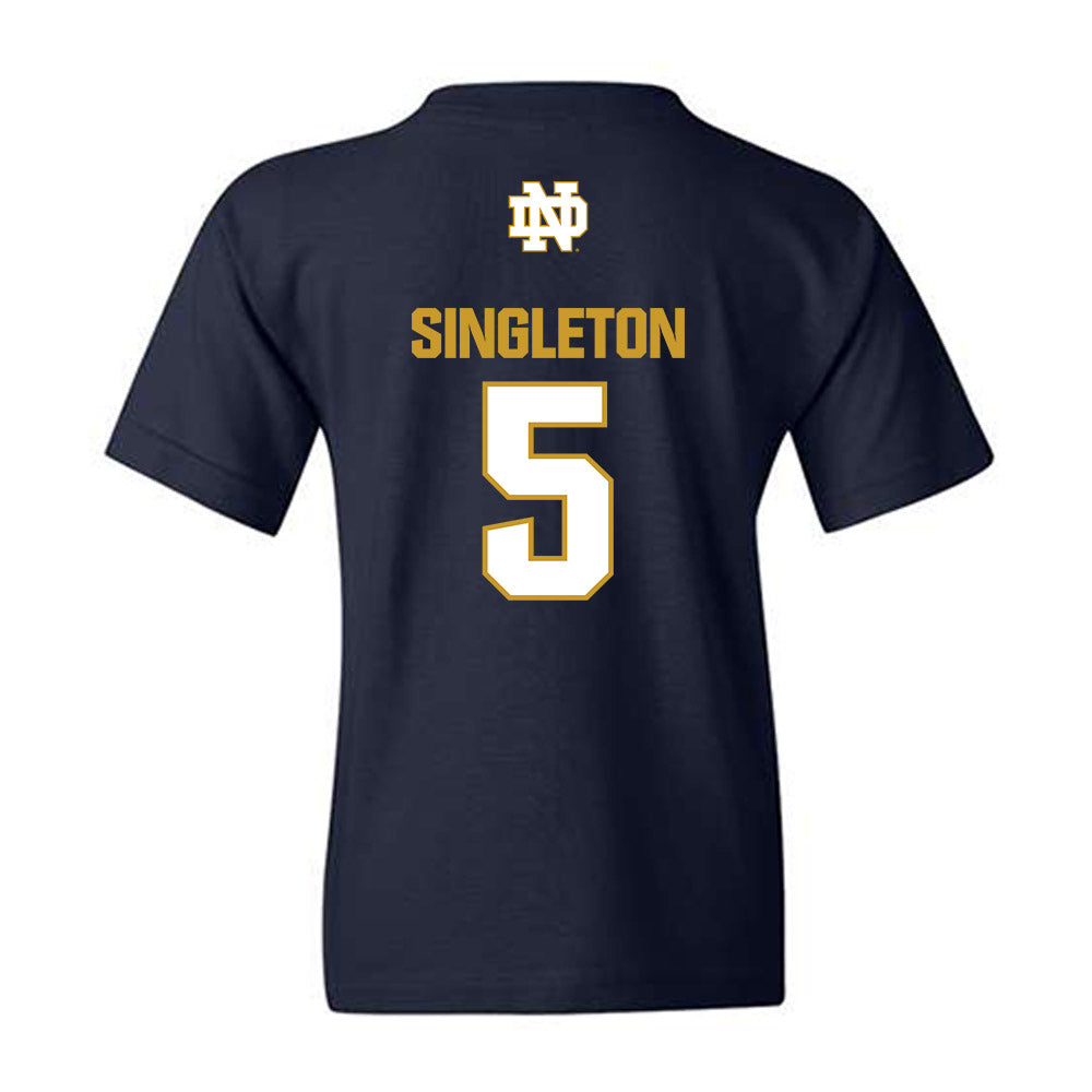 Notre Dame - NCAA Baseball : Dylan Singleton - Classic Fashion Shersey Youth T-Shirt-1