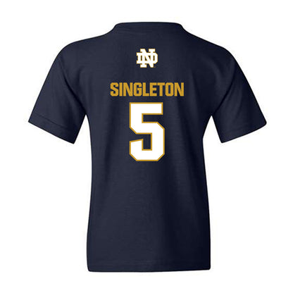 Notre Dame - NCAA Baseball : Dylan Singleton - Classic Fashion Shersey Youth T-Shirt-1