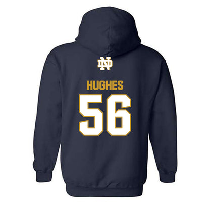 Notre Dame - NCAA Football : Elijah Hughes - Classic Fashion Shersey Hooded Sweatshirt-1