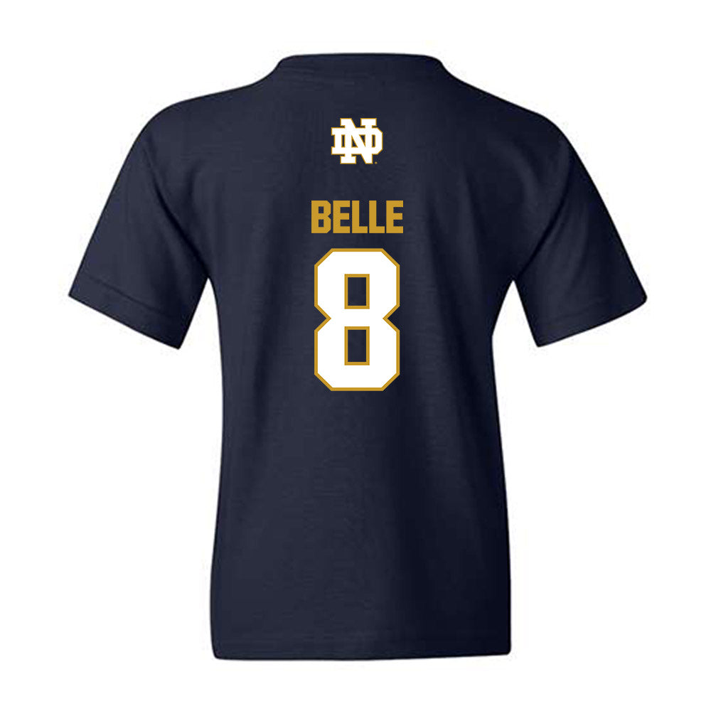 Notre Dame - NCAA Men's Ice Hockey : William Belle - Classic Fashion Shersey Youth T-Shirt-1