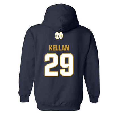 Notre Dame - NCAA Men's Lacrosse : Dylan Kellan - Classic Fashion Shersey Hooded Sweatshirt-1