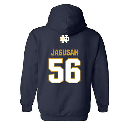 Notre Dame - NCAA Football : Charles Jagusah - Classic Fashion Shersey Hooded Sweatshirt-1