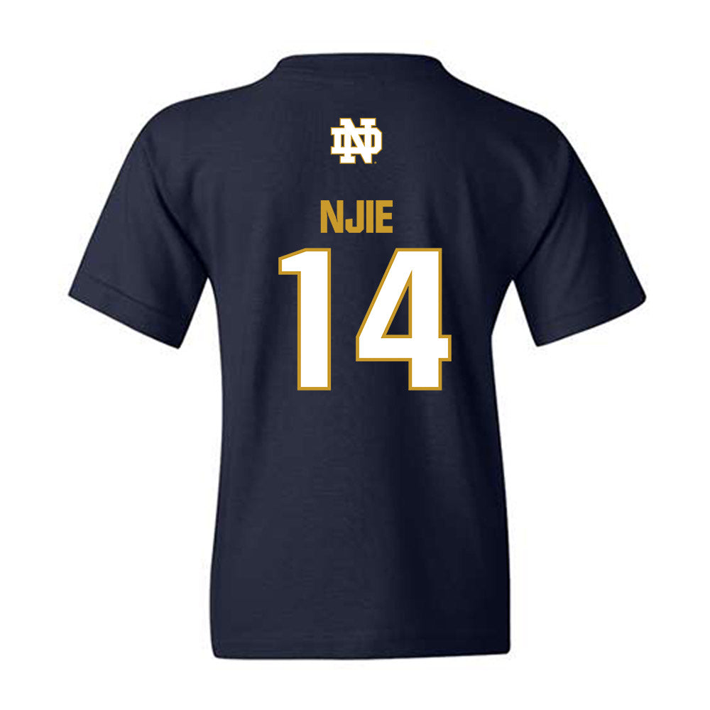Notre Dame - NCAA Men's Basketball : Kebba Njie - Classic Fashion Shersey Youth T-Shirt-1