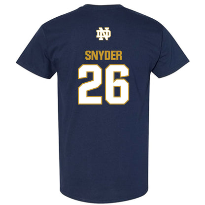 Notre Dame - NCAA Baseball : Garrett Snyder - Classic Fashion Shersey T-Shirt-1