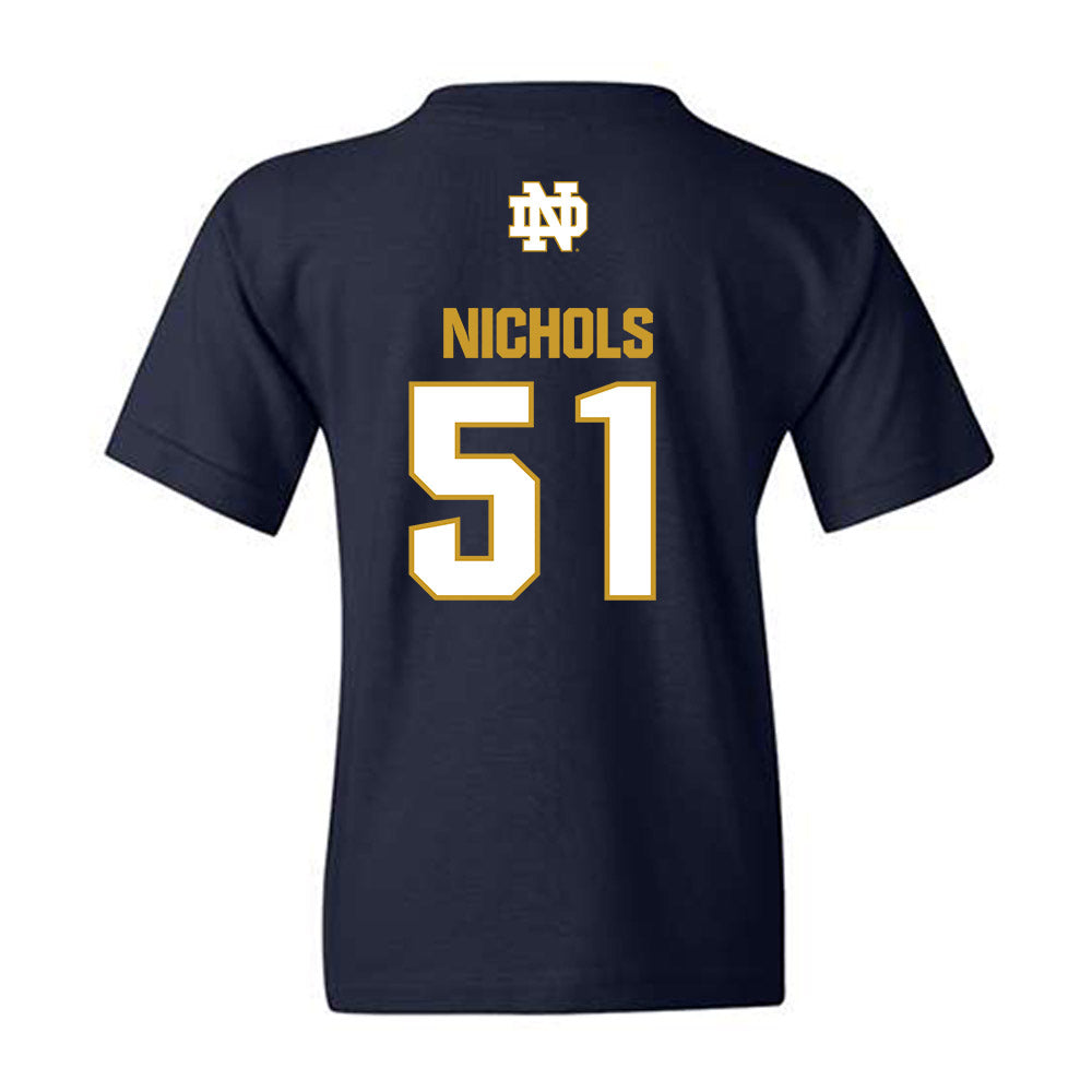 Notre Dame - NCAA Football : Ben Nichols - Classic Fashion Shersey Youth T-Shirt-1