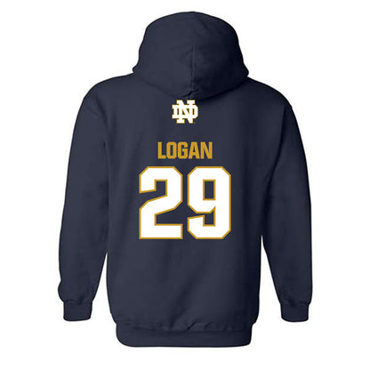 Notre Dame - NCAA Football : Brandon Logan - Classic Fashion Shersey Hooded Sweatshirt-1