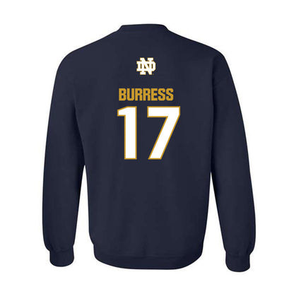 Notre Dame - NCAA Football : Elijah Burress - Classic Fashion Shersey Crewneck Sweatshirt-1