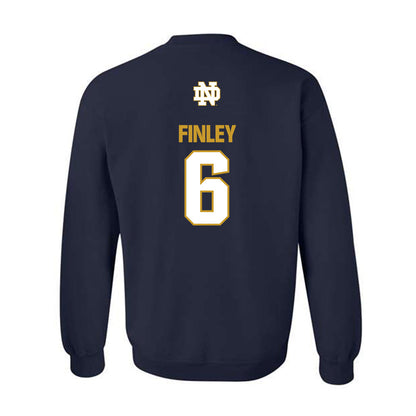 Notre Dame - NCAA Men's Lacrosse : Fisher Finley - Classic Fashion Shersey Crewneck Sweatshirt-1