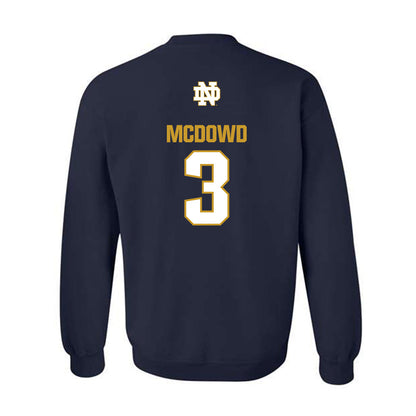 Notre Dame - NCAA Men's Soccer : Sean McDowd - Classic Fashion Shersey Crewneck Sweatshirt-1
