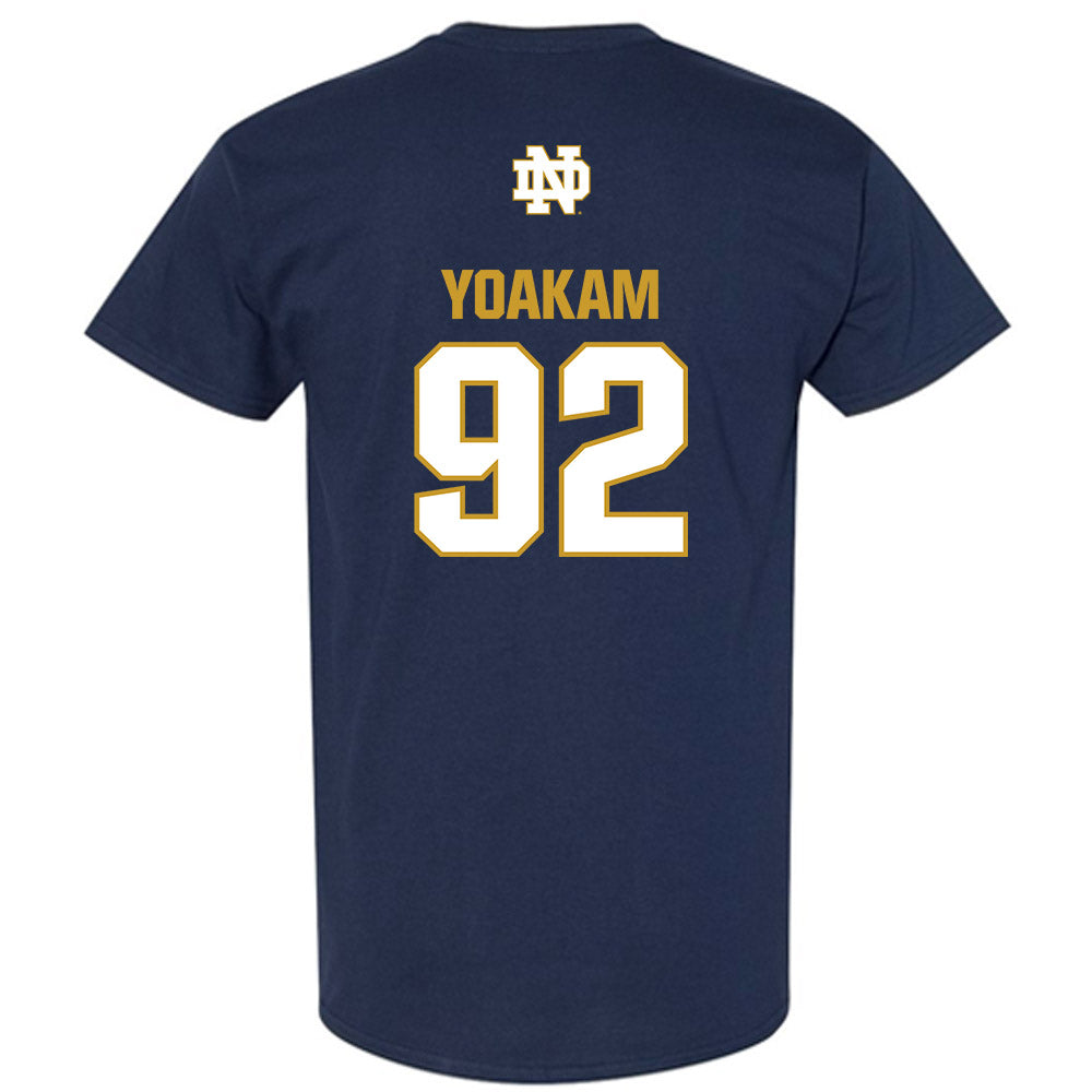 Notre Dame - NCAA Football : Zachary Yoakam - Classic Fashion Shersey T-Shirt-1