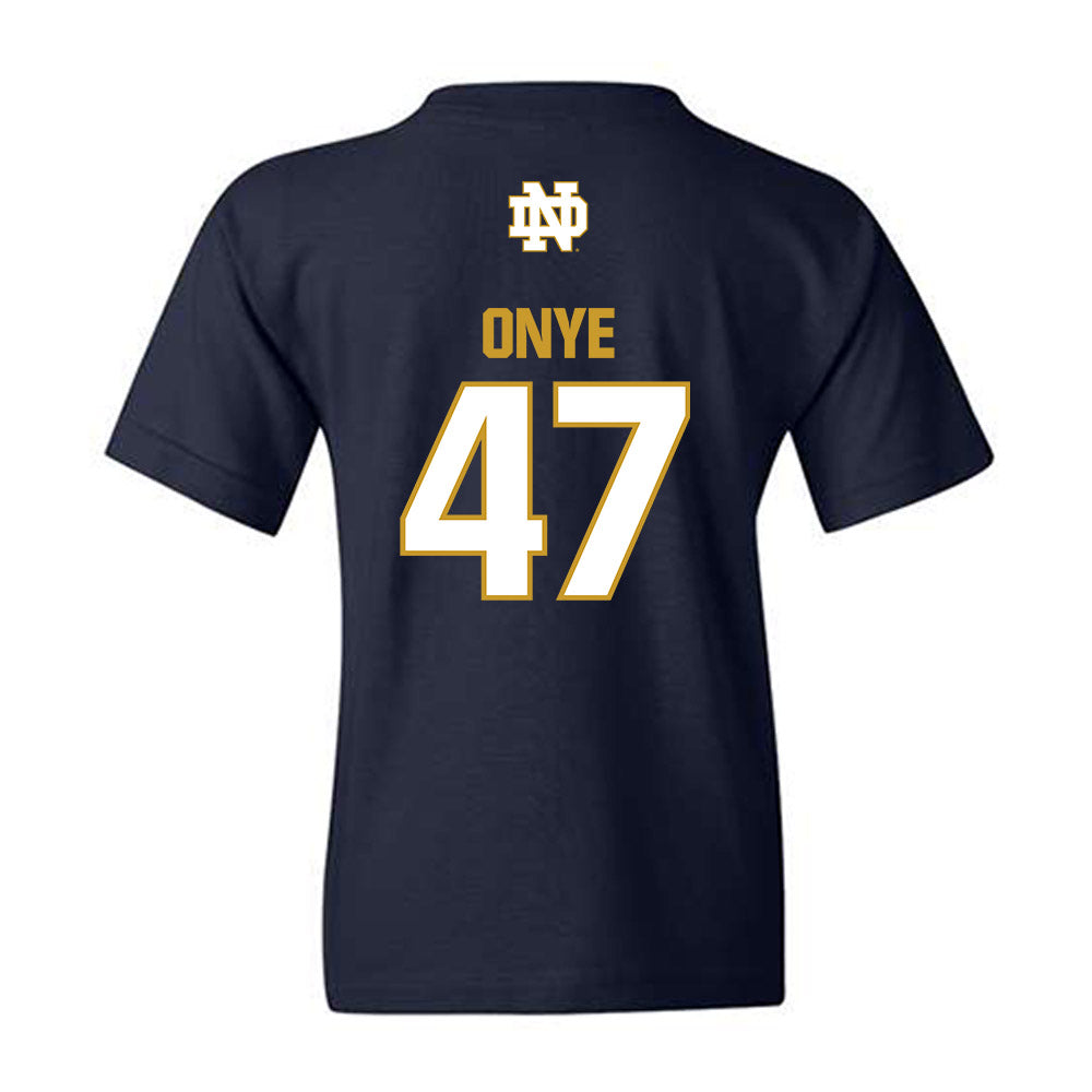 Notre Dame - NCAA Football : Jason Onye - Classic Fashion Shersey Youth T-Shirt-1