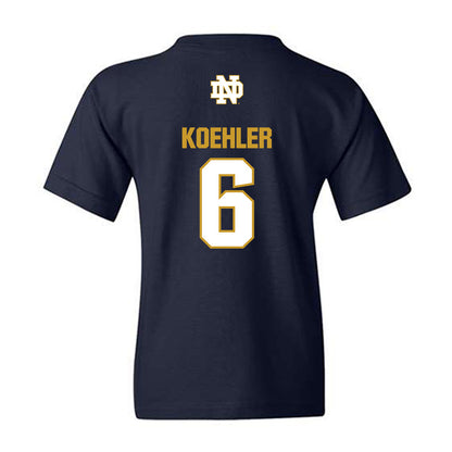 Notre Dame - NCAA Men's Basketball : Brady Koehler - Classic Fashion Shersey Youth T-Shirt-1