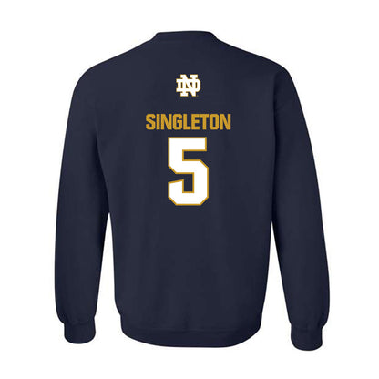 Notre Dame - NCAA Baseball : Dylan Singleton - Classic Fashion Shersey Crewneck Sweatshirt-1