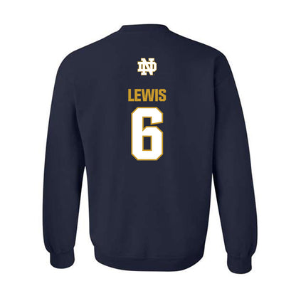 Notre Dame - NCAA Men's Soccer : Wyatt Lewis - Classic Fashion Shersey Crewneck Sweatshirt-1