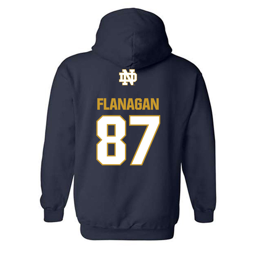 Notre Dame - NCAA Football : Cooper Flanagan - Classic Fashion Shersey Hooded Sweatshirt-1