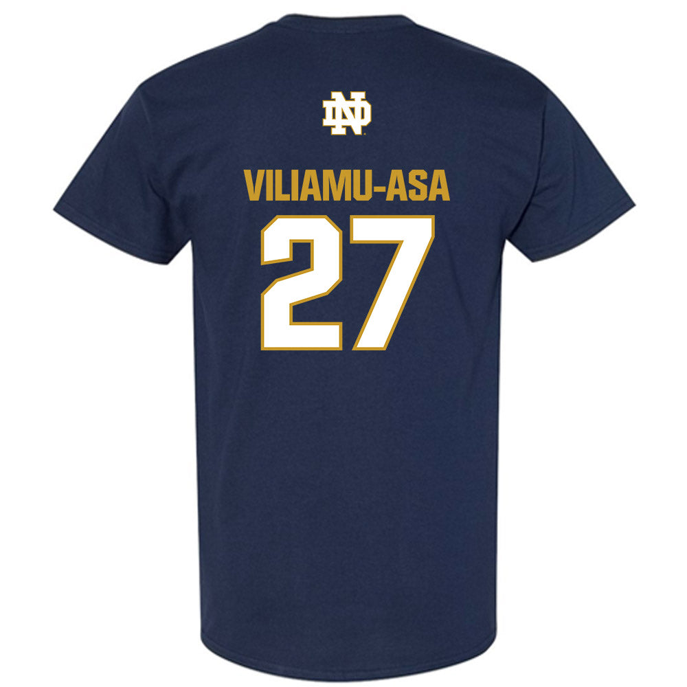 Notre Dame - NCAA Football : Kyngstonn Viliamu-Asa - Classic Fashion Shersey T-Shirt-1