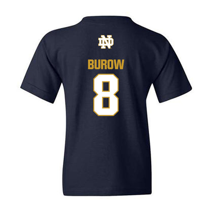 Notre Dame - NCAA Men's Basketball : Jacob Burow - Classic Fashion Shersey Youth T-Shirt-1