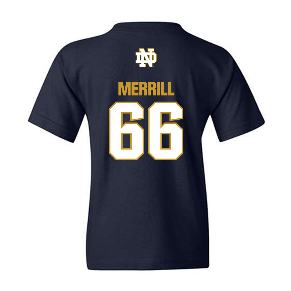 Notre Dame - NCAA Football : Tyler Merrill - Classic Fashion Shersey Youth T-Shirt-1