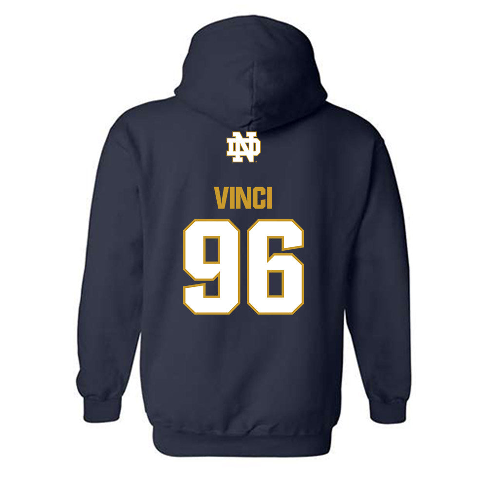 Notre Dame - NCAA Football : Joseph Vinci - Classic Fashion Shersey Hooded Sweatshirt-1