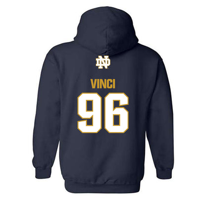 Notre Dame - NCAA Football : Joseph Vinci - Classic Fashion Shersey Hooded Sweatshirt-1