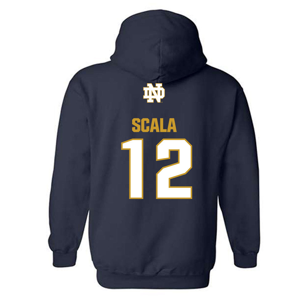 Notre Dame - NCAA Men's Soccer : Ethan Scala - Classic Fashion Shersey Hooded Sweatshirt-1