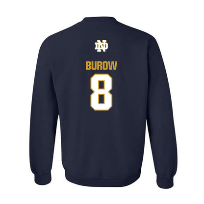 Notre Dame - NCAA Men's Basketball : Jacob Burow - Classic Fashion Shersey Crewneck Sweatshirt-1
